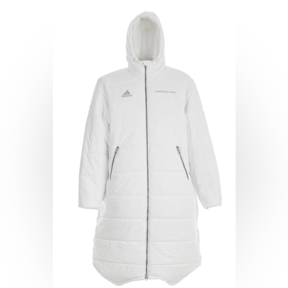 NWT Gosha Rubchinskiy x Adidas Oversized White Padded Winter Coat Size L